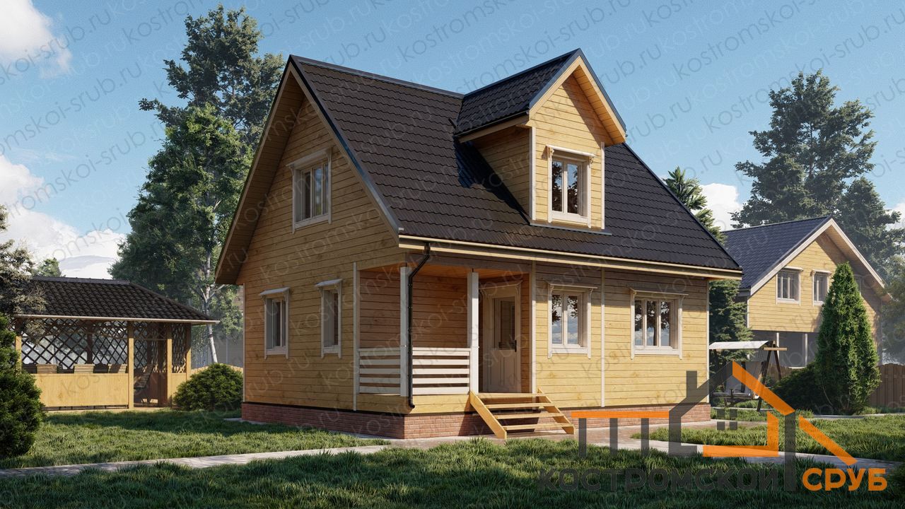 Дом из бруса 7х9 - Проект МД-42